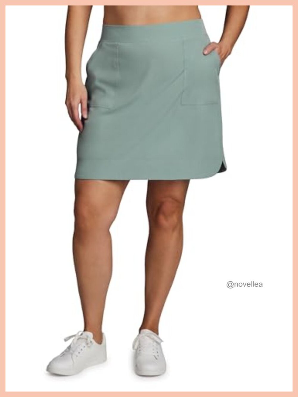 Plus Size Quick Drying Longer Length Skort with Pockets for Tennis Golf Hiking